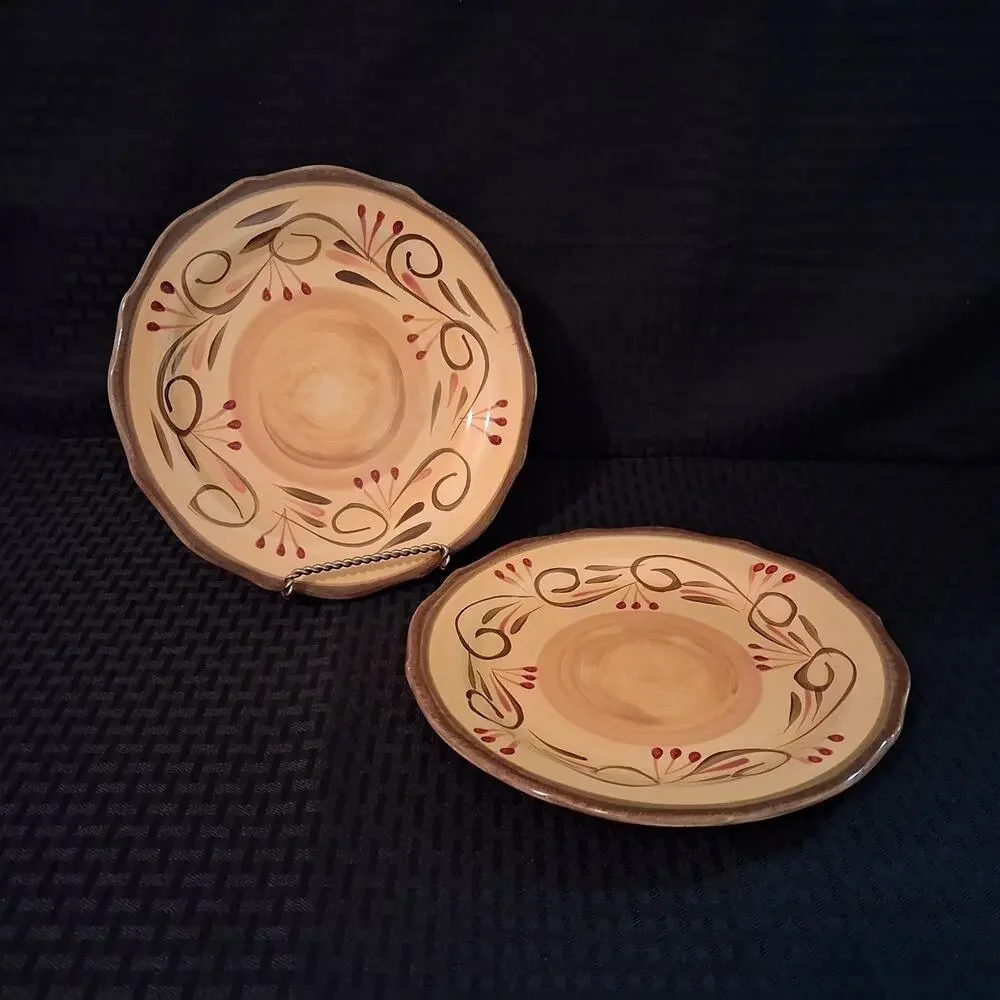 Home Trends Italian Villa Salad Plate Set of 2